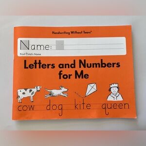 Handwriting Without Tears Kindergarten Workbook - Letters and Numbers For Me